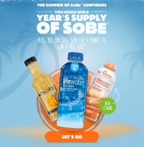 SOBE LifeWater Daily Giveaway